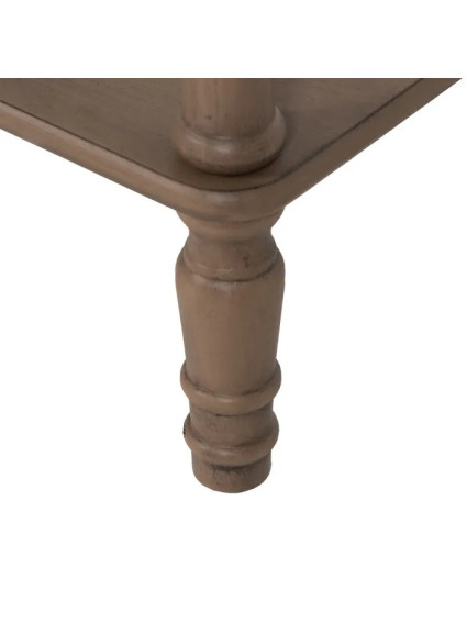 ANTIOQUIA cuadrada 36x36 mesa auxiliar marrón madera