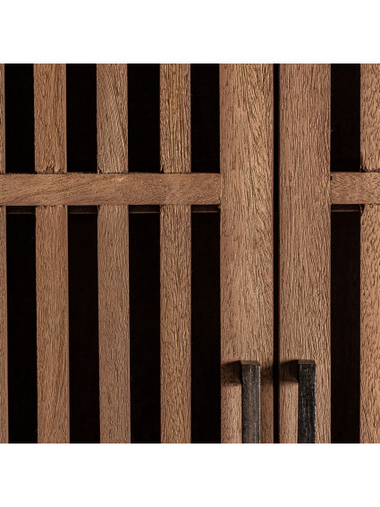 Armario 90x45x195 cms SURAT madera envejecida mango