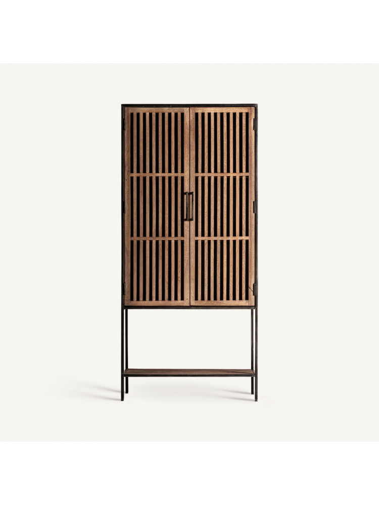 Armario 90x45x195 cms SURAT madera envejecida mango