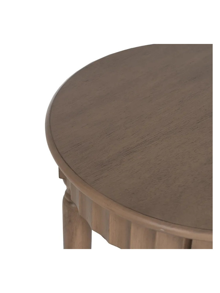 ANTIOQUIA ovalada 50x40 mesa auxiliar marrón madera