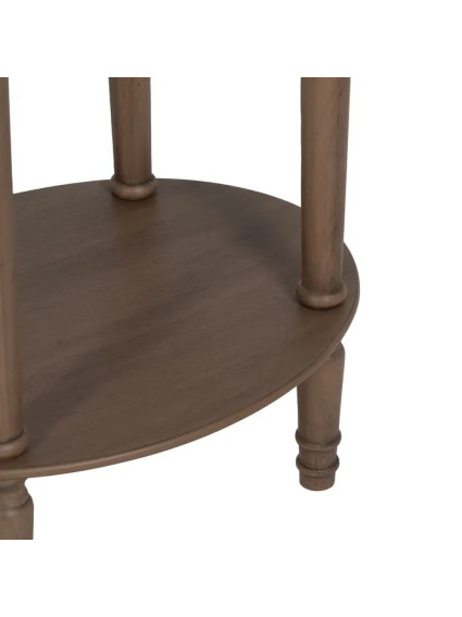 ANTIOQUIA ovalada 50x40 mesa auxiliar marrón madera