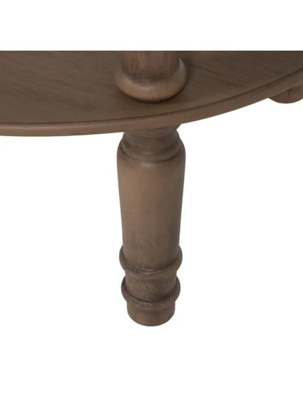 ANTIOQUIA ovalada 50x40 mesa auxiliar marrón madera