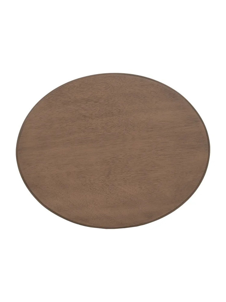 ANTIOQUIA ovalada 50x40 mesa auxiliar marrón madera