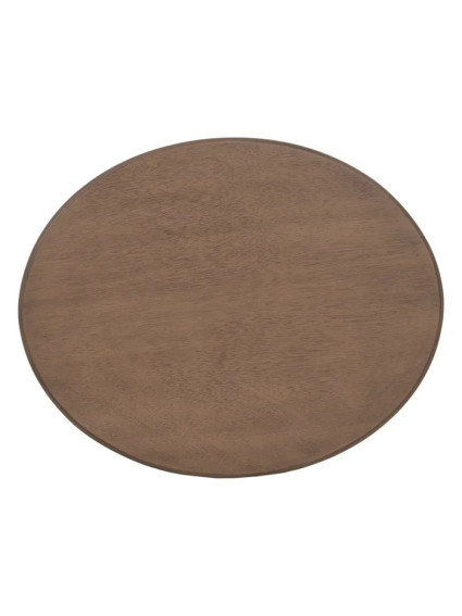 ANTIOQUIA ovalada 50x40 mesa auxiliar marrón madera