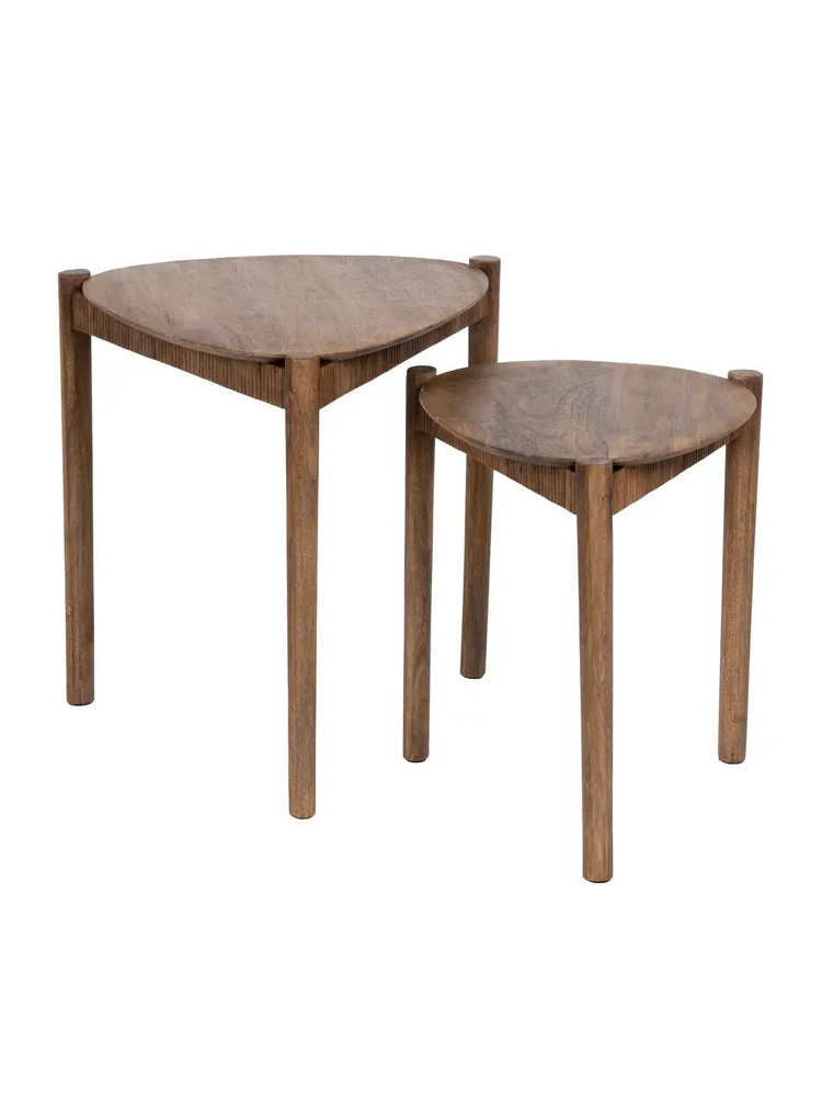 CARTAGO 58x56 set 2 mesas auxiliares natural