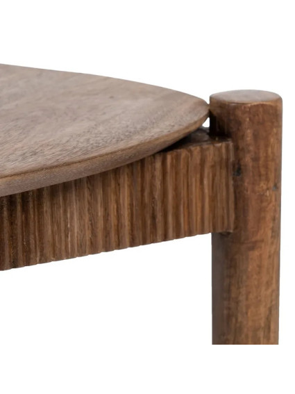 CARTAGO 58x56 set 2 mesas auxiliares natural