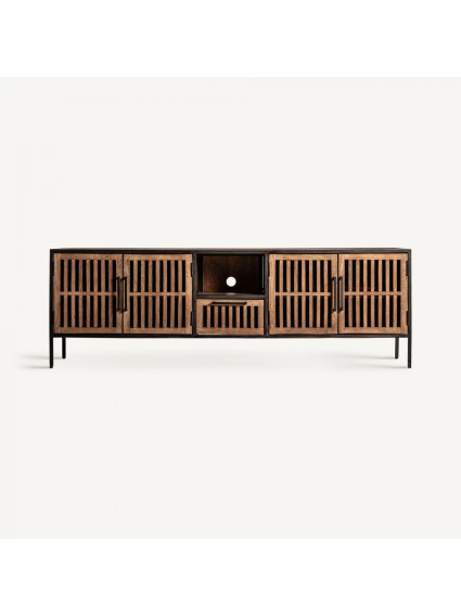 mueble televisión madera de mango