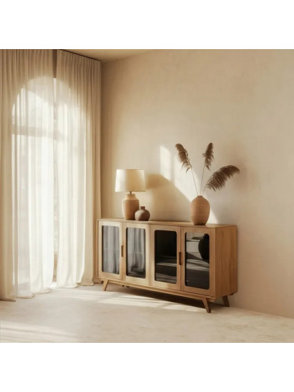 SINALOA 162x41 aparador natural madera