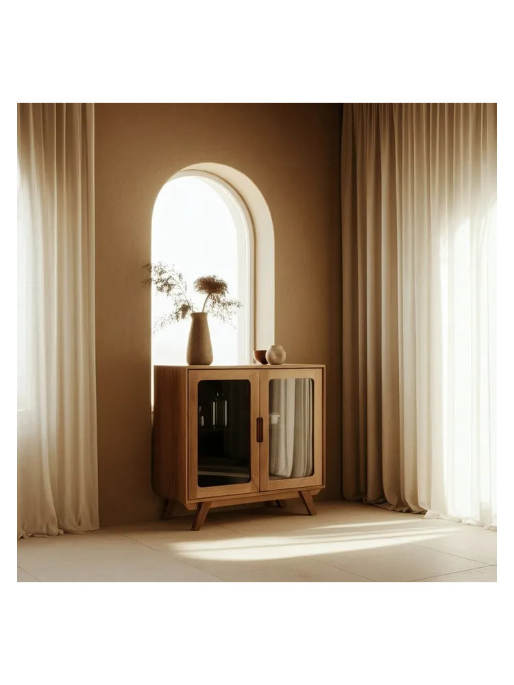 SINALOA 81x41 mueble auxiliar natural madera