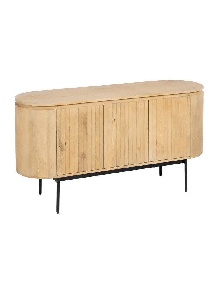 DURANGO pequeño 140x40 aparador natural-negro