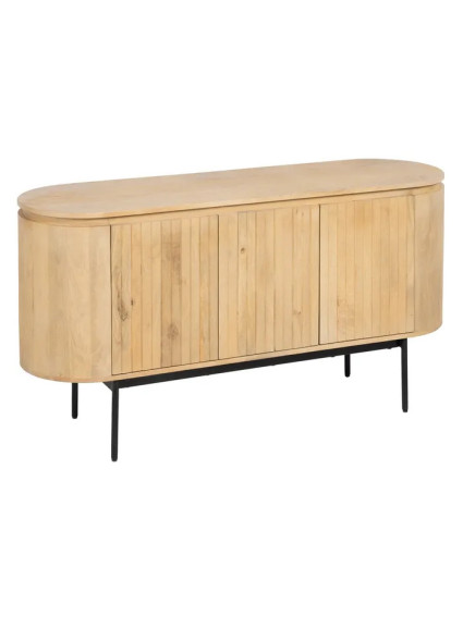 DURANGO pequeño 140x40 aparador natural-negro