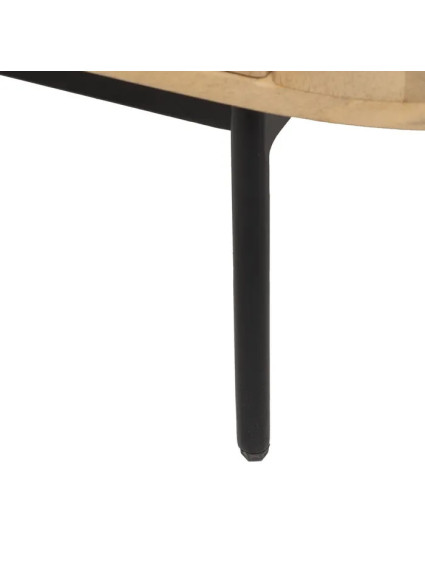 DURANGO pequeño 140x40 aparador natural-negro