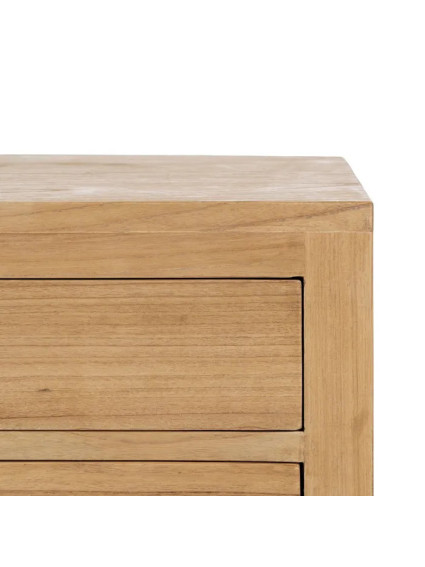 TEIDE 60x35 mesita grande natural 3 cajones balda