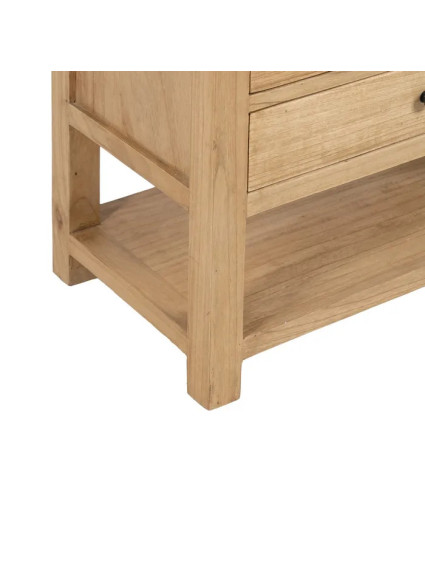 TEIDE 60x35 mesita grande natural 3 cajones balda