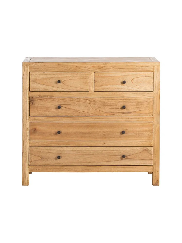TEIDE 100x40 cómoda 5 cajones natural