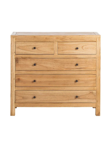 TEIDE 100x40 cómoda 5 cajones natural