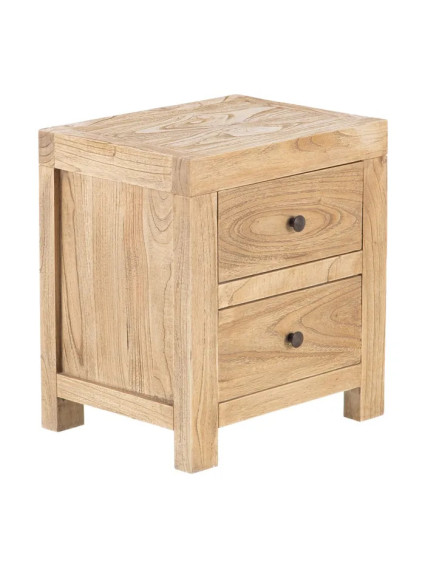 TEIDE 45x35 mesita 2 cajones natural