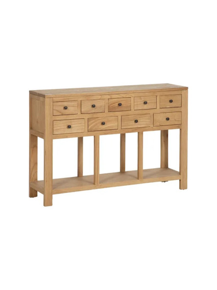 TEIDE 120x30 consola grande 9 cajones natural