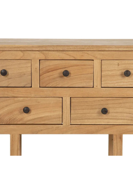 TEIDE 120x30 consola grande 9 cajones natural