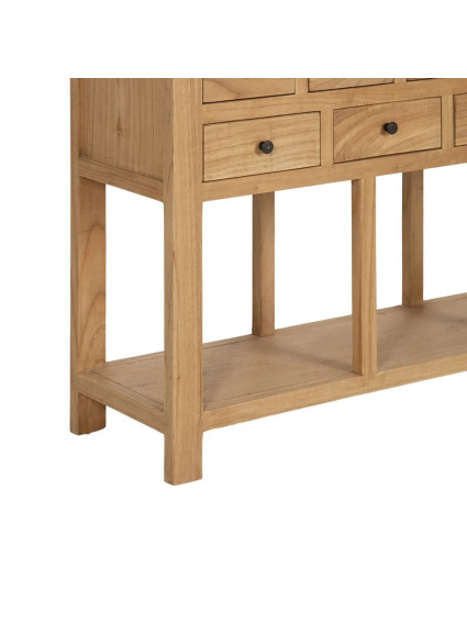 TEIDE 120x30 consola grande 9 cajones natural