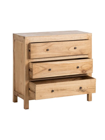TEIDE 90x40 cómoda 3 cajones natural