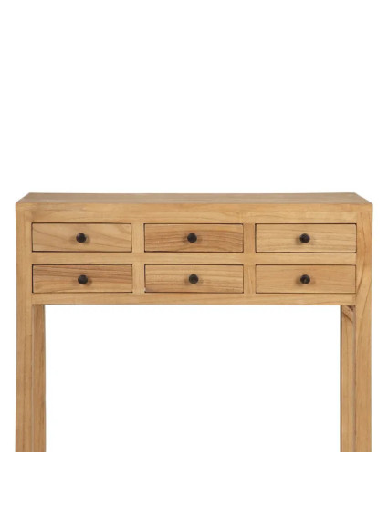 TEIDE 85x26 consola 6 cajones natural