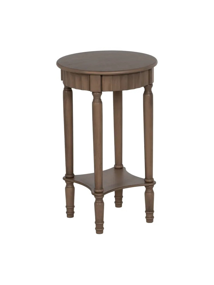 ANTIOQUIA redonda 40x40 mesa auxiliar marrón madera