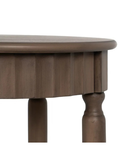 ANTIOQUIA redonda 40x40 mesa auxiliar marrón madera