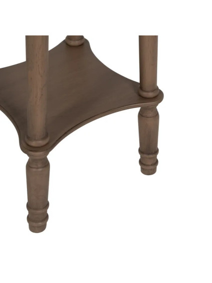 ANTIOQUIA redonda 40x40 mesa auxiliar marrón madera