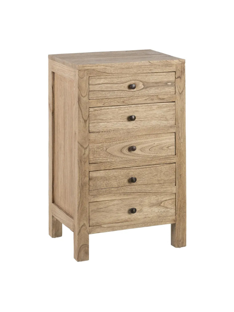 TEIDE 44x34 mesita 5 cajones natural