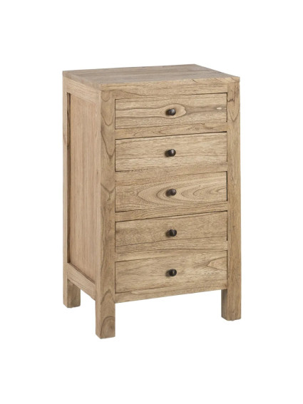 TEIDE 44x34 mesita 5 cajones natural