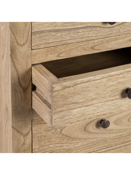 TEIDE 44x34 mesita 5 cajones natural