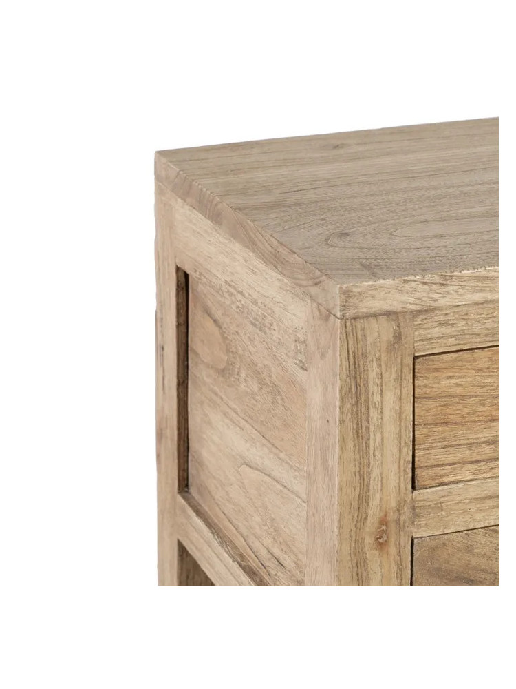 TEIDE 45x30 mesita balda 2 cajones natural