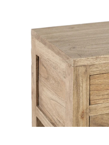 TEIDE 45x30 mesita balda 2 cajones natural