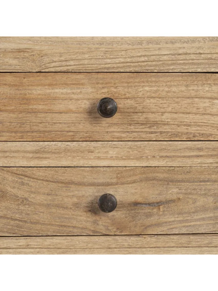 TEIDE 45x30 mesita balda 2 cajones natural