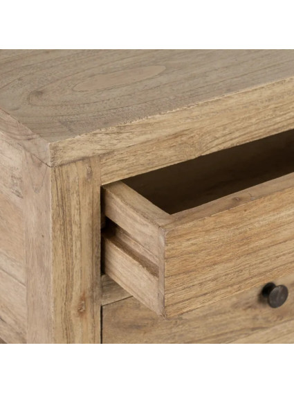 TEIDE 45x30 mesita balda 2 cajones natural