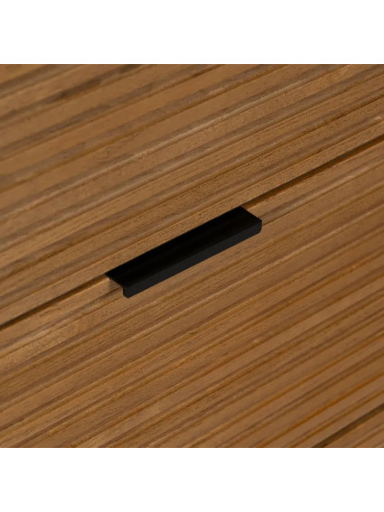HÁBITO 104 X 40 cómoda negro-natural DM-madera