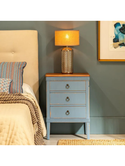 ALBA AZUL 50 X 38 mesita madera