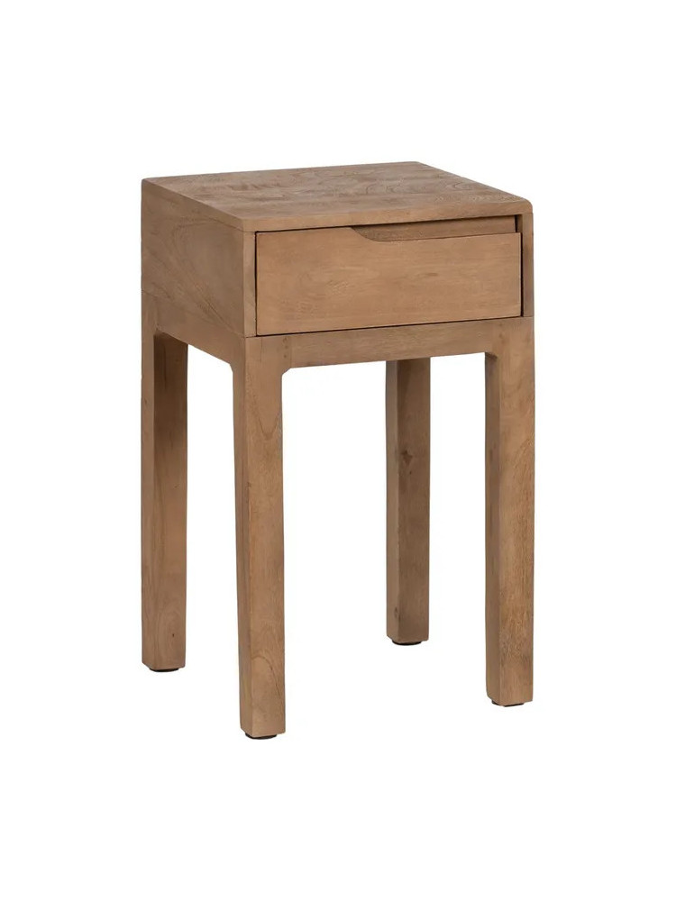 LOMA 40 X 40 mesita natural 1 cajón
