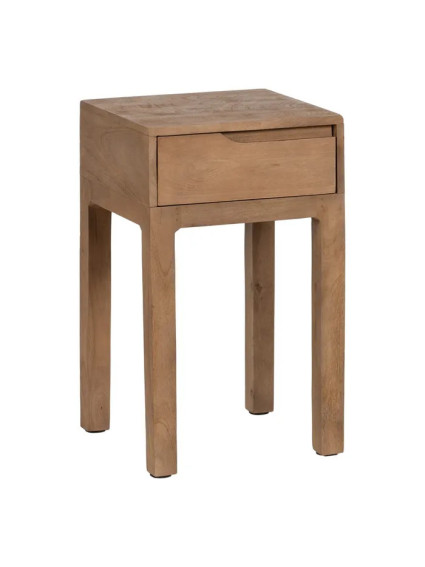 LOMA 40 X 40 mesita natural 1 cajón