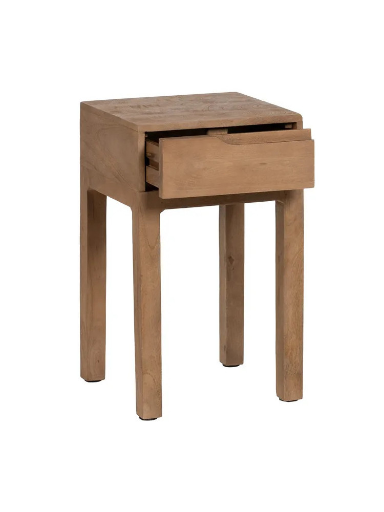 LOMA 40 X 40 mesita natural 1 cajón