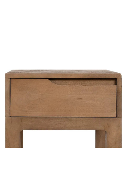 LOMA 40 X 40 mesita natural 1 cajón