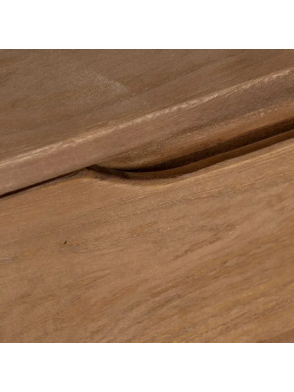 LOMA 40 X 40 mesita natural 2 cajones