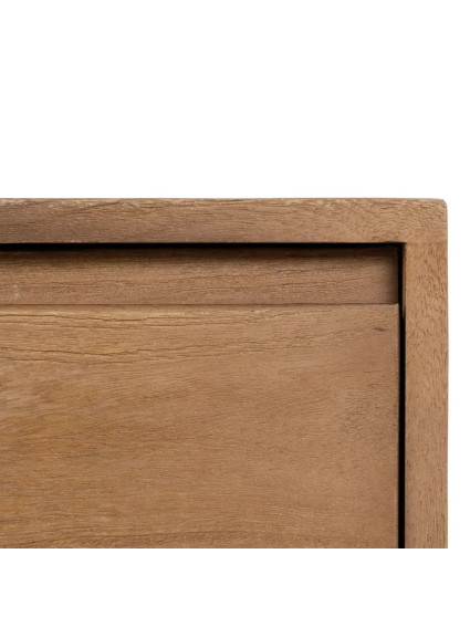 LOMA 40 X 40 mesita natural 2 cajones