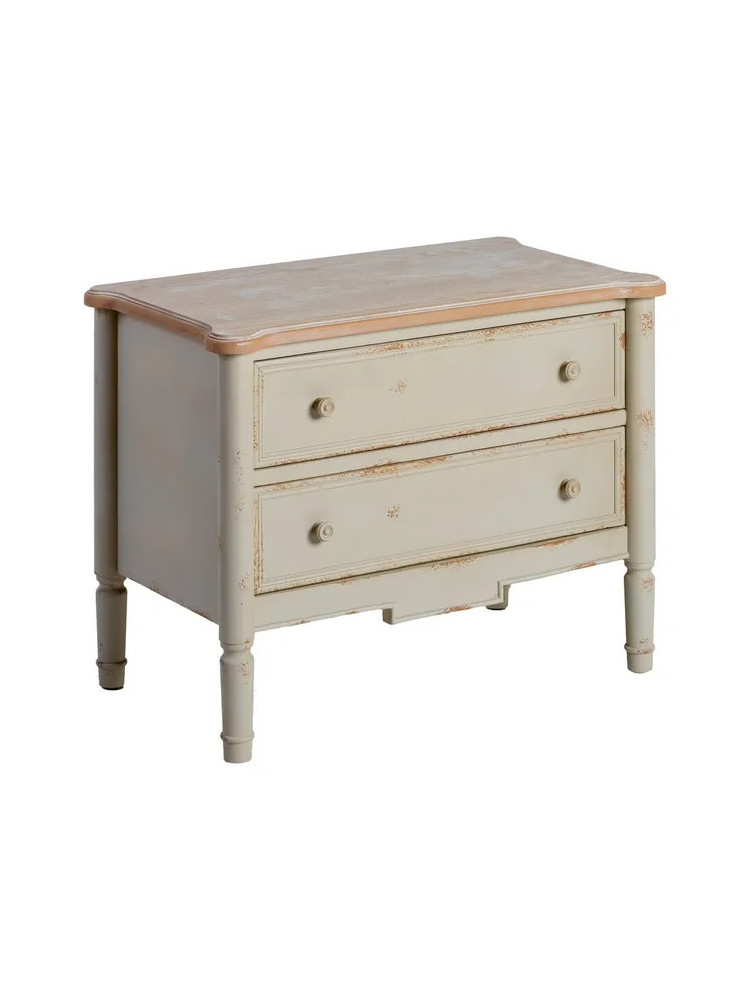 LIENZO 80 X 45 mueble auxiliar crema-madera