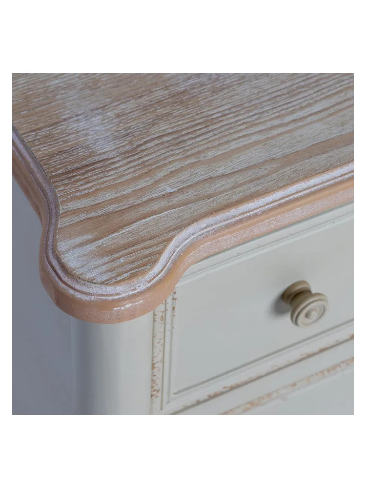 LIENZO 80 X 45 mueble auxiliar crema-madera