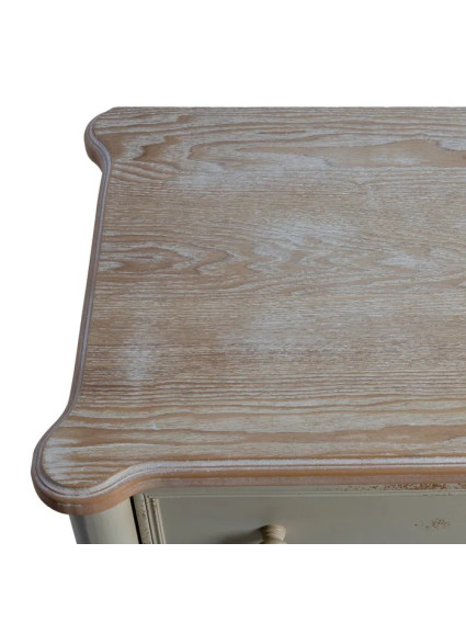 LIENZO 80 X 45 mueble auxiliar crema-madera