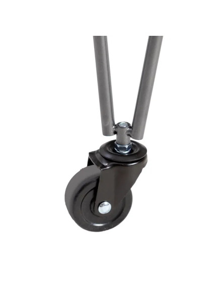 BRINDA 62 X 38 camarera cuadrada negro-metal natural