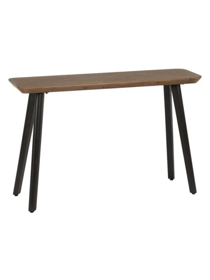 ÉPOCA 120 X 33 consola negro madera-metal