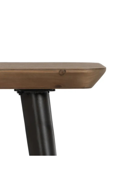 ÉPOCA 120 X 33 consola negro madera-metal